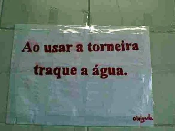 Imagem engraçada Por favor, Traque a Água no iPiadas