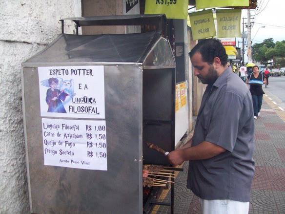 Imagem engraçada E a Linguiça Filosofal no iPiadas