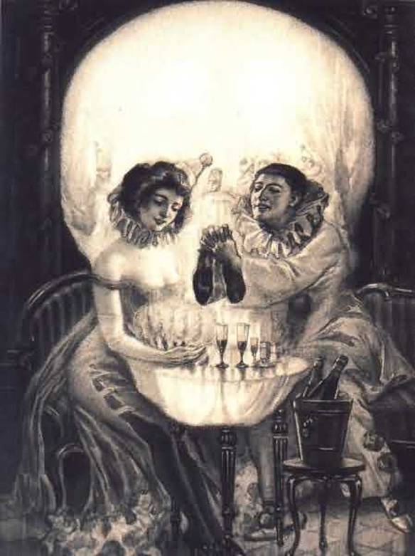 Imagem engraçada Uma Caveira Ou Um Casal? no iPiadas