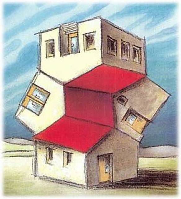 Imagem engraçada Quantos Telhados e Casas? no iPiadas