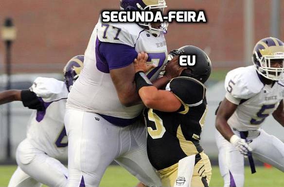 Imagem engraçada Eu e a Segunda-Feira no iPiadas