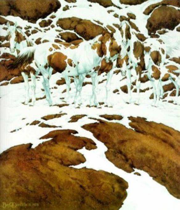 Imagem engraçada Cavalos Camuflados no iPiadas