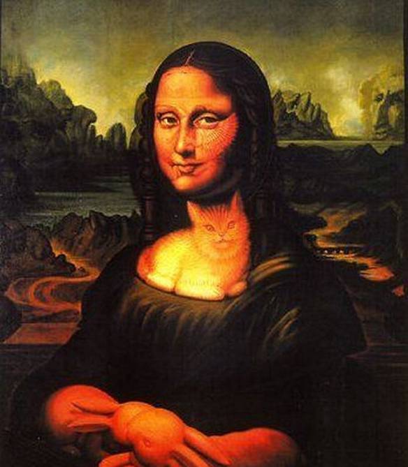Imagem engraçada Monalisa Animal no iPiadas