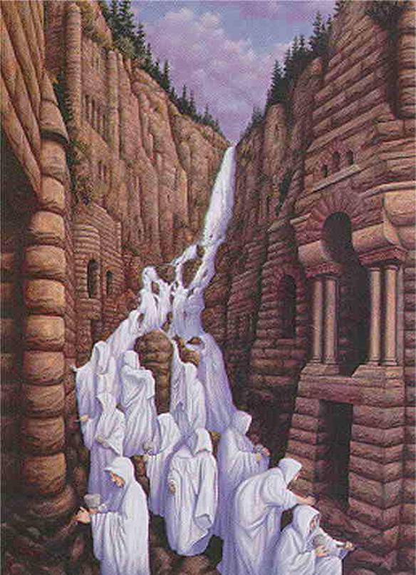 Imagem engraçada Cachoeira de Pessoas no iPiadas