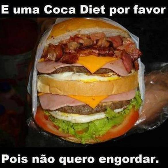 Imagem engraçada Estou de Dieta no iPiadas