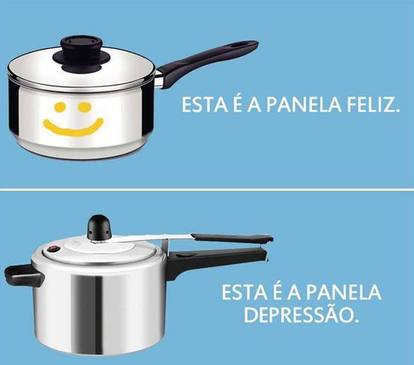 Imagem engraçada Dois Tipos de Panela no iPiadas