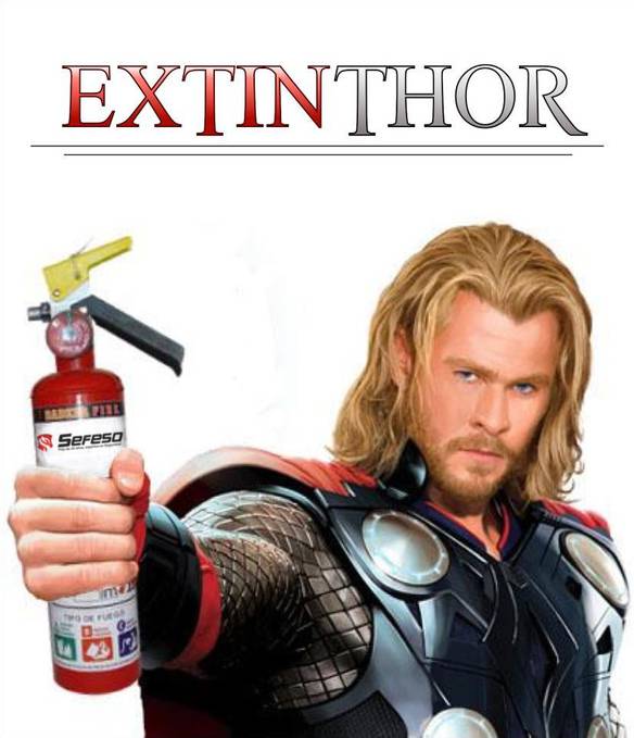 Imagem engraçada Extin-Thor no iPiadas
