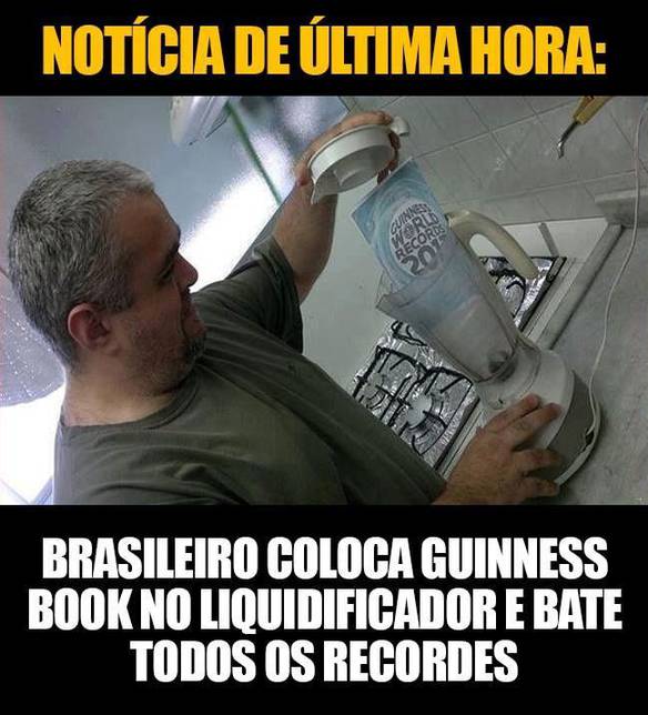 Imagem engraçada Brasileiro Bate Todos os Recordes no iPiadas
