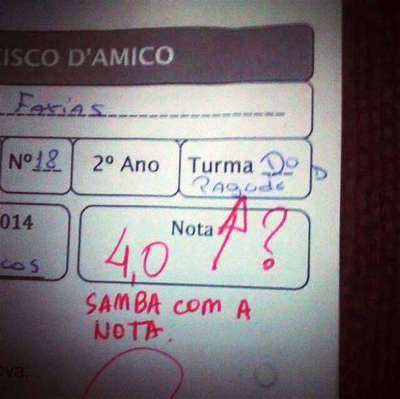 Imagem engraçada Sambou Bonito no iPiadas