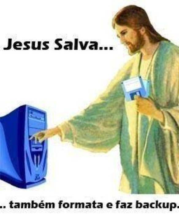 Imagem engraçada Jesus Salva... no iPiadas