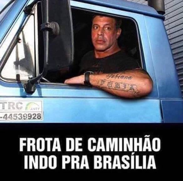Imagem engraçada Protesto dos Caminhoneiros no iPiadas