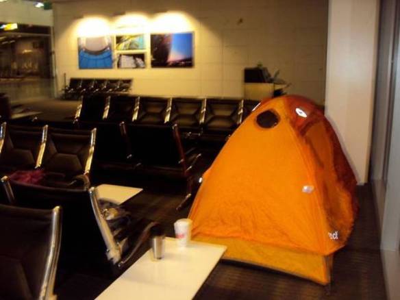Imagem engraçada Esse Voo Está Demorando, Vou Acampar