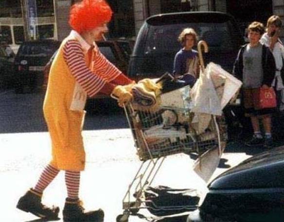 Imagem engraçada Ronald Mendigo no iPiadas