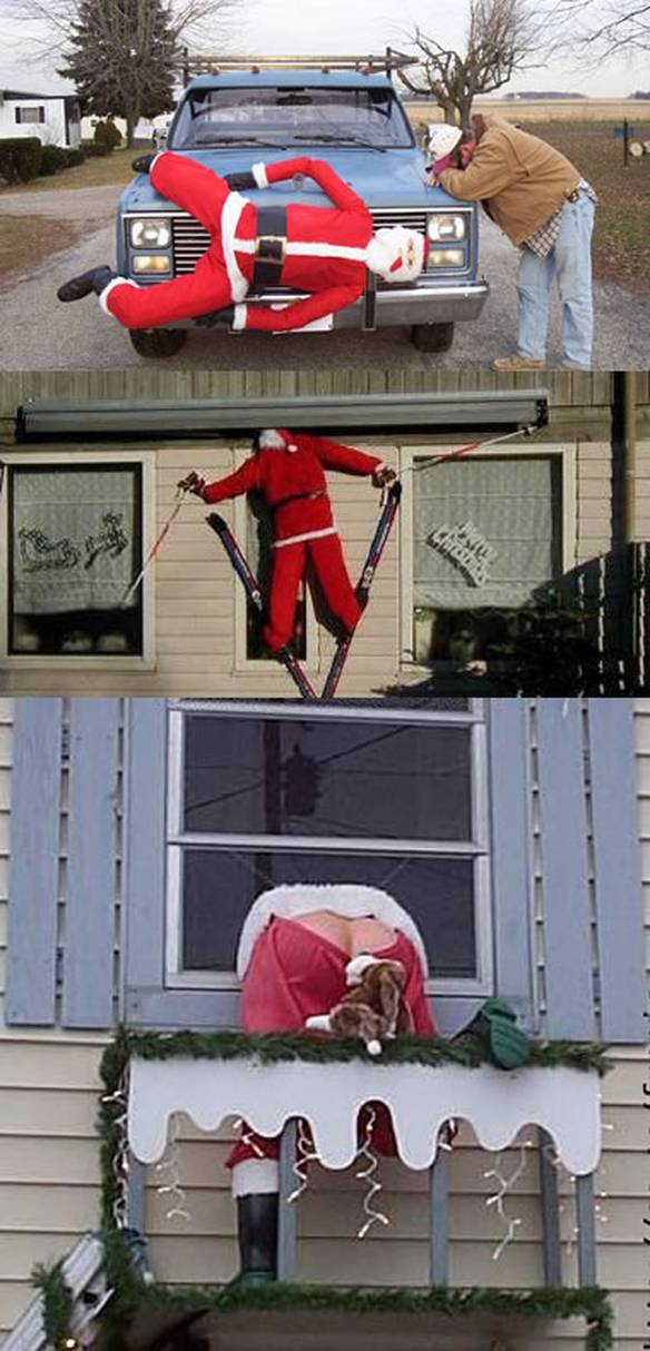 Imagem engraçada Acidentes com Papai Noel no iPiadas