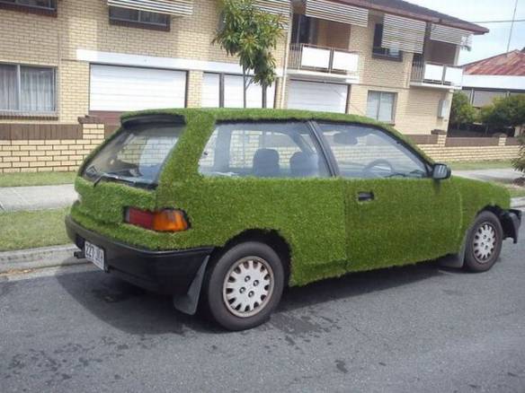 Imagem engraçada Carro Gramado no iPiadas
