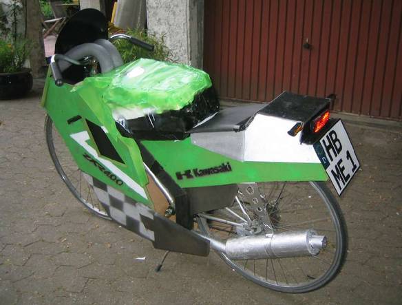 Imagem engraçada Bicicleta Kawasaki no iPiadas
