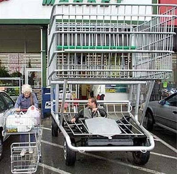 Imagem engraçada Carro de Supermercado no iPiadas
