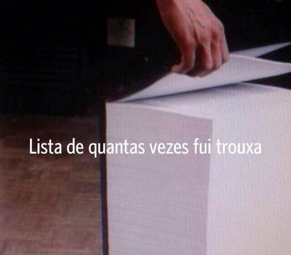 Imagem engraçada Uma Pequena Lista no iPiadas