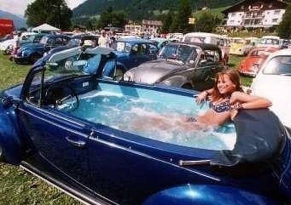 Imagem engraçada Carro e Banheira no iPiadas