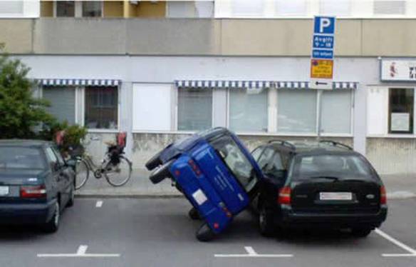 Imagem engraçada Estacionou colado no iPiadas