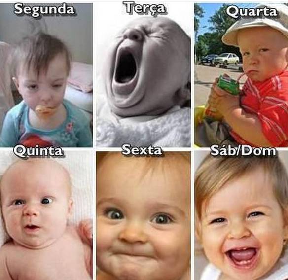 Imagem engraçada A Minha Situação Durante a Semana no iPiadas