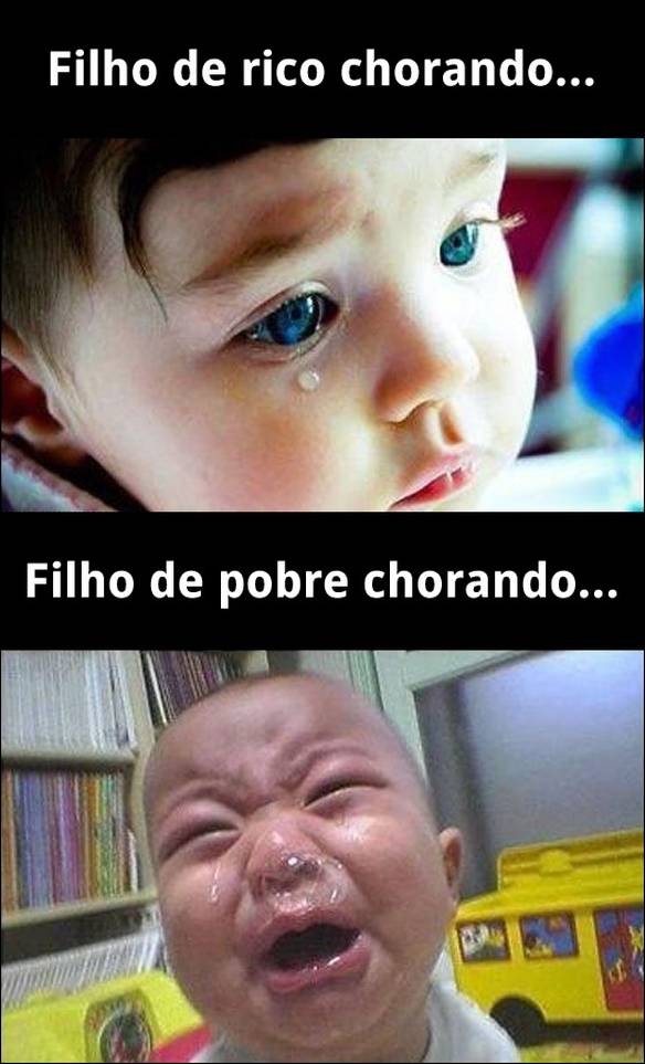 Imagem engraçada Diferença Chorando no iPiadas