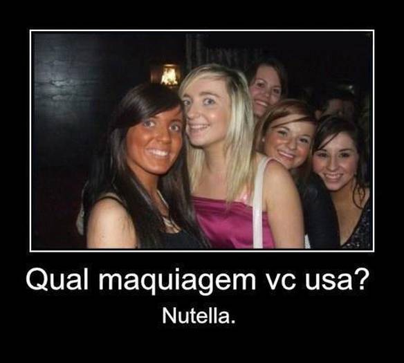 Imagem engraçada Qual Maquiagem? no iPiadas