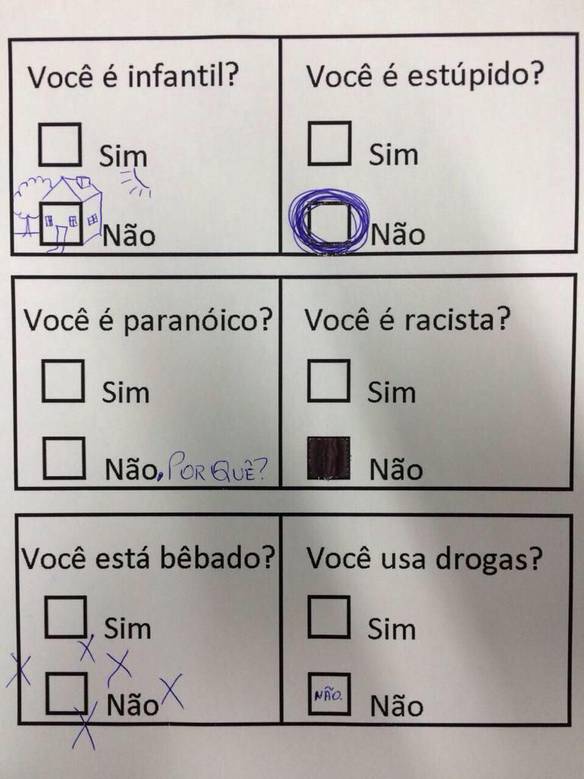 Imagem engraçada Respondendo Sinceramente no iPiadas