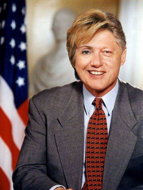 Imagem engraçada Hillary e Bill Clinton no iPiadas
