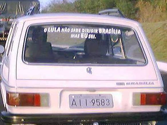 Imagem engraçada Dirigindo Brasília no iPiadas