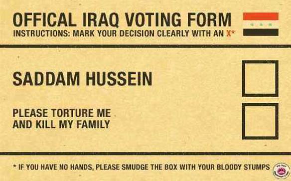 Cédula de Votação do Iraq