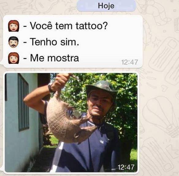 Imagem engraçada Mostra a Tattoo no iPiadas