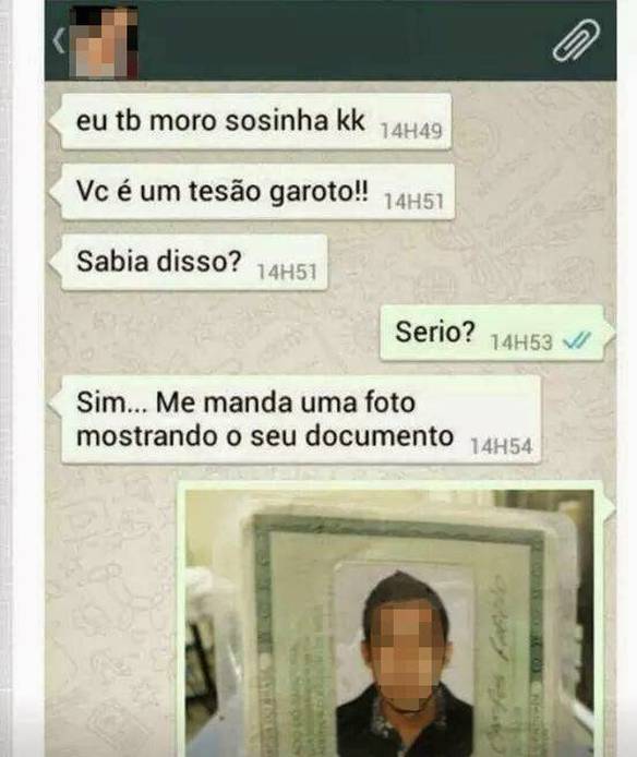 Imagem engraçada Mostra o Documento no iPiadas