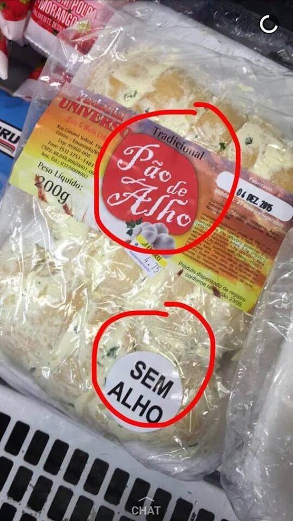 Imagem engraçada Sem Alho