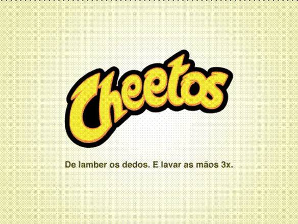 Imagem engraçada Cheetos Sincero no iPiadas