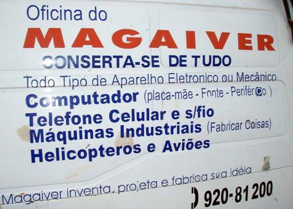 Imagem engraçada Oficina do Magaiver no iPiadas