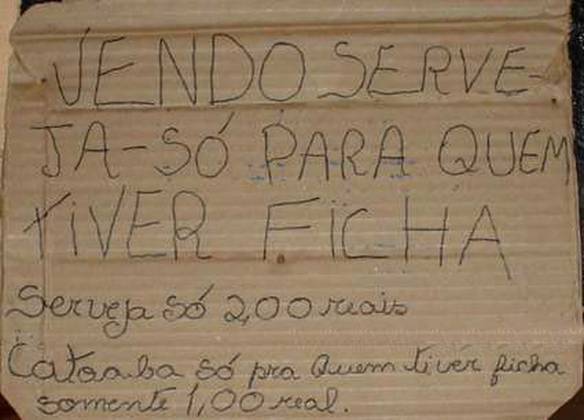 Imagem engraçada Serveja e Catoaba na Ficha no iPiadas