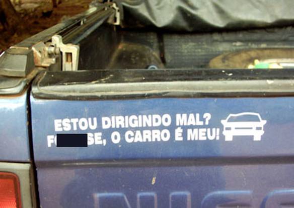 Imagem engraçada Indiferença no Trânsito no iPiadas