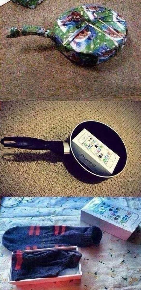 Imagem engraçada Tomara Que Seja um iPhone no iPiadas