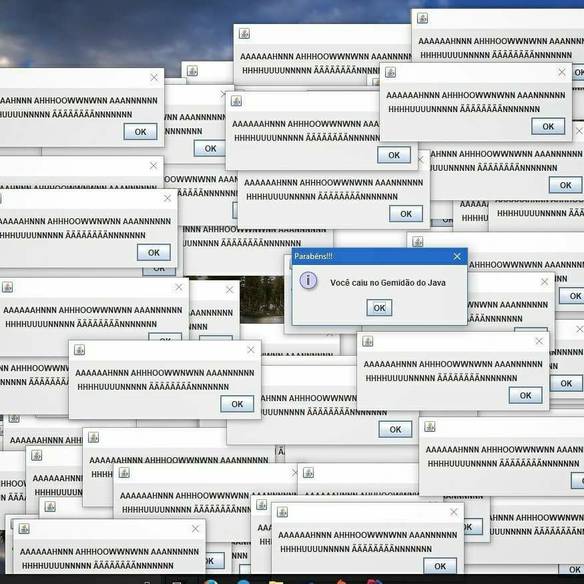 Imagem engraçada Gemidão do Java