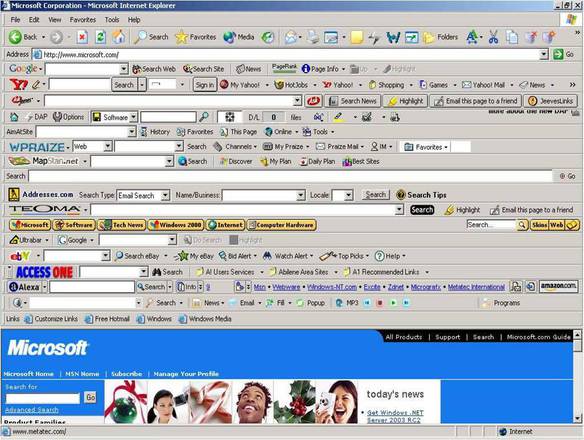 Imagem engraçada Toolbar Explorer no iPiadas