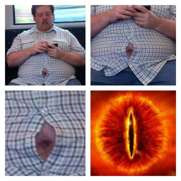 Imagem engraçada Sauron Te Vigia no iPiadas