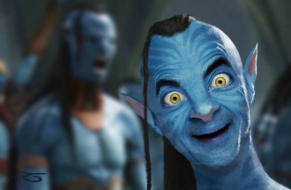 Imagem engraçada Mr. Bean em Avatar no iPiadas