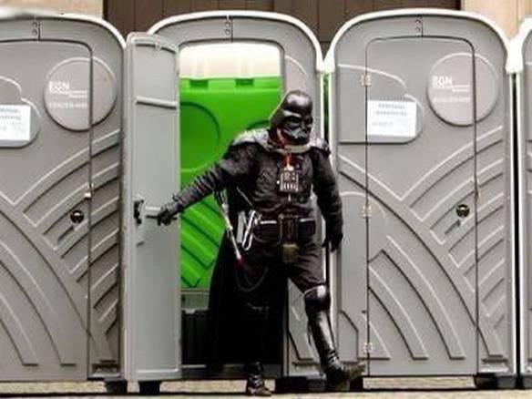 Imagem engraçada Obra do Darth Vader no iPiadas