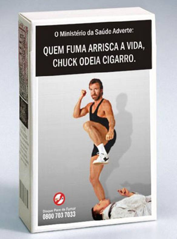 Imagem engraçada Chuck odeia cigarro no iPiadas