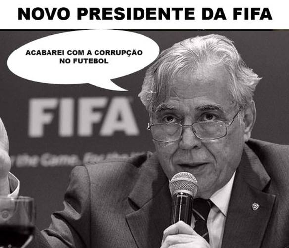 Imagem engraçada Novo Presidente da FIFA no iPiadas