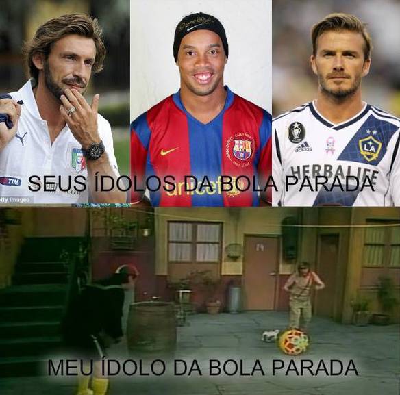 Imagem engraçada Ídolos da Bola Parada no iPiadas