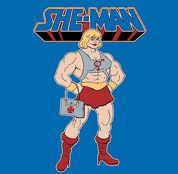 Imagem engraçada She-Man no iPiadas