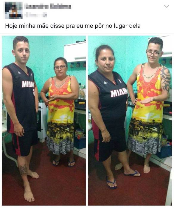 Imagem engraçada Se Colocando No Lugar da Mãe no iPiadas