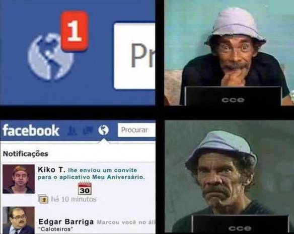 Imagem engraçada Seu Madruga no Facebook no iPiadas